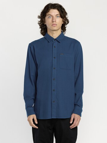Volcom Regular Fit Hemd 'Caden Solid' in Blau: Vorderseite