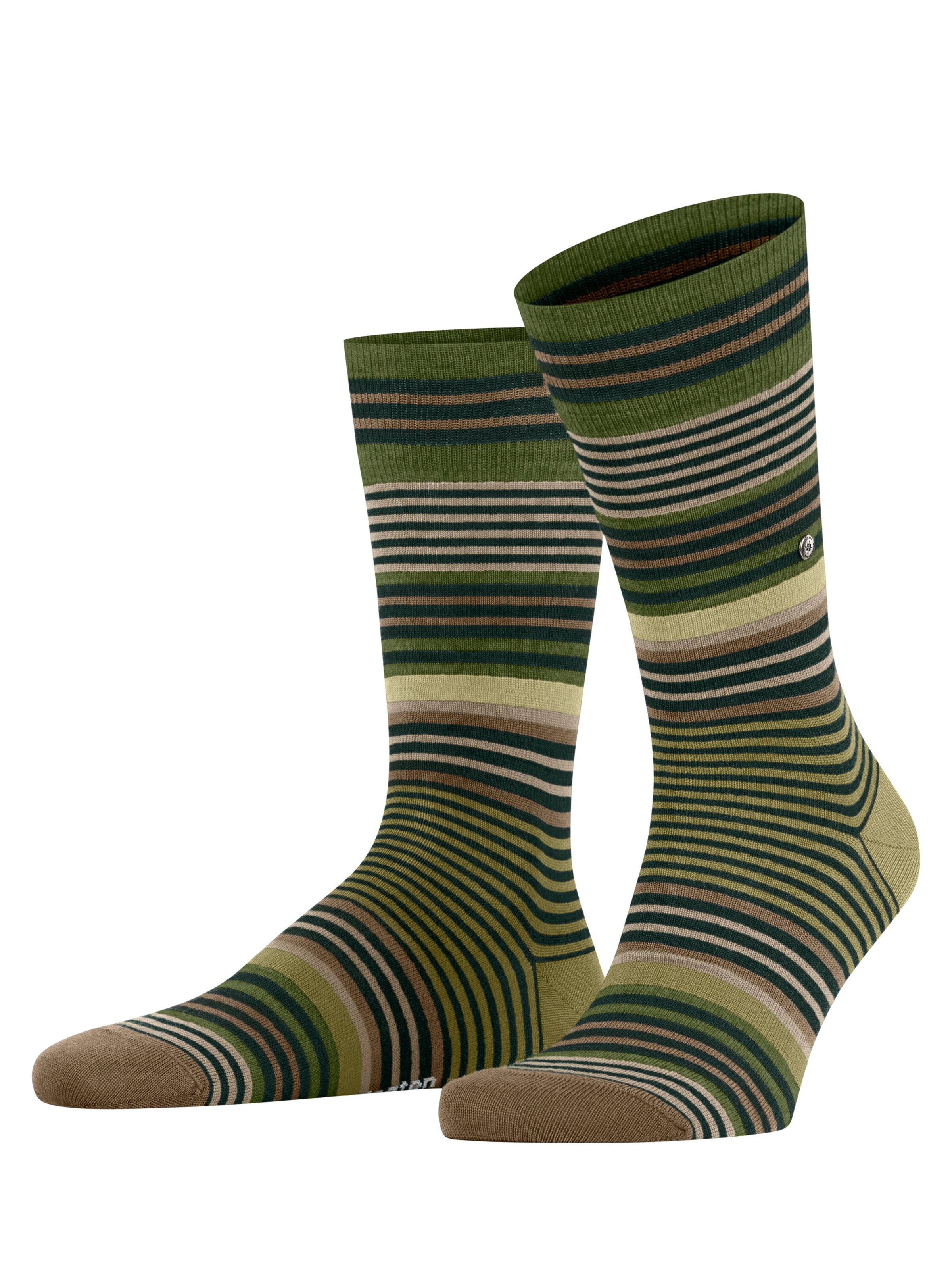 BURLINGTON Socks 'Stripe' in Green: front