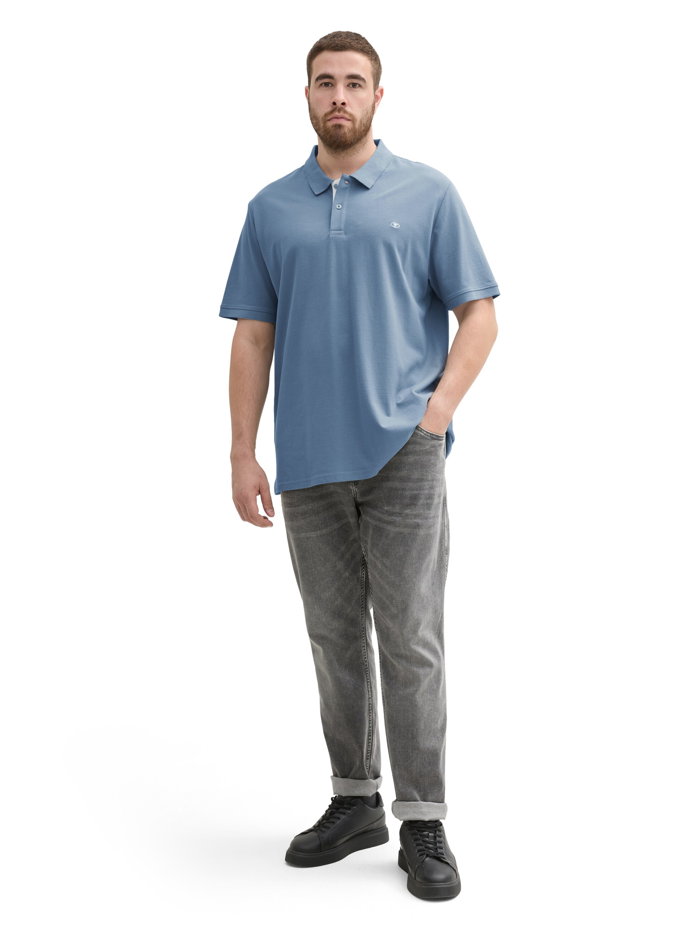 TOM TAILOR Men + Shirt in Blue