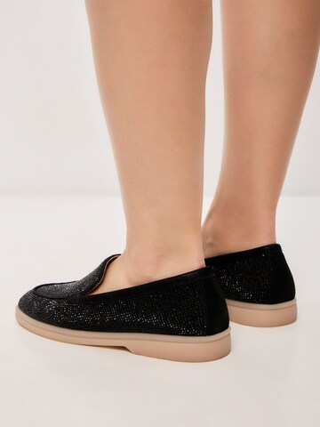 CESARE GASPARI Slipper in Schwarz