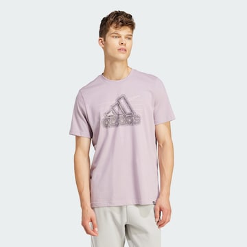 T-Shirt fonctionnel ADIDAS SPORTSWEAR en violet : devant