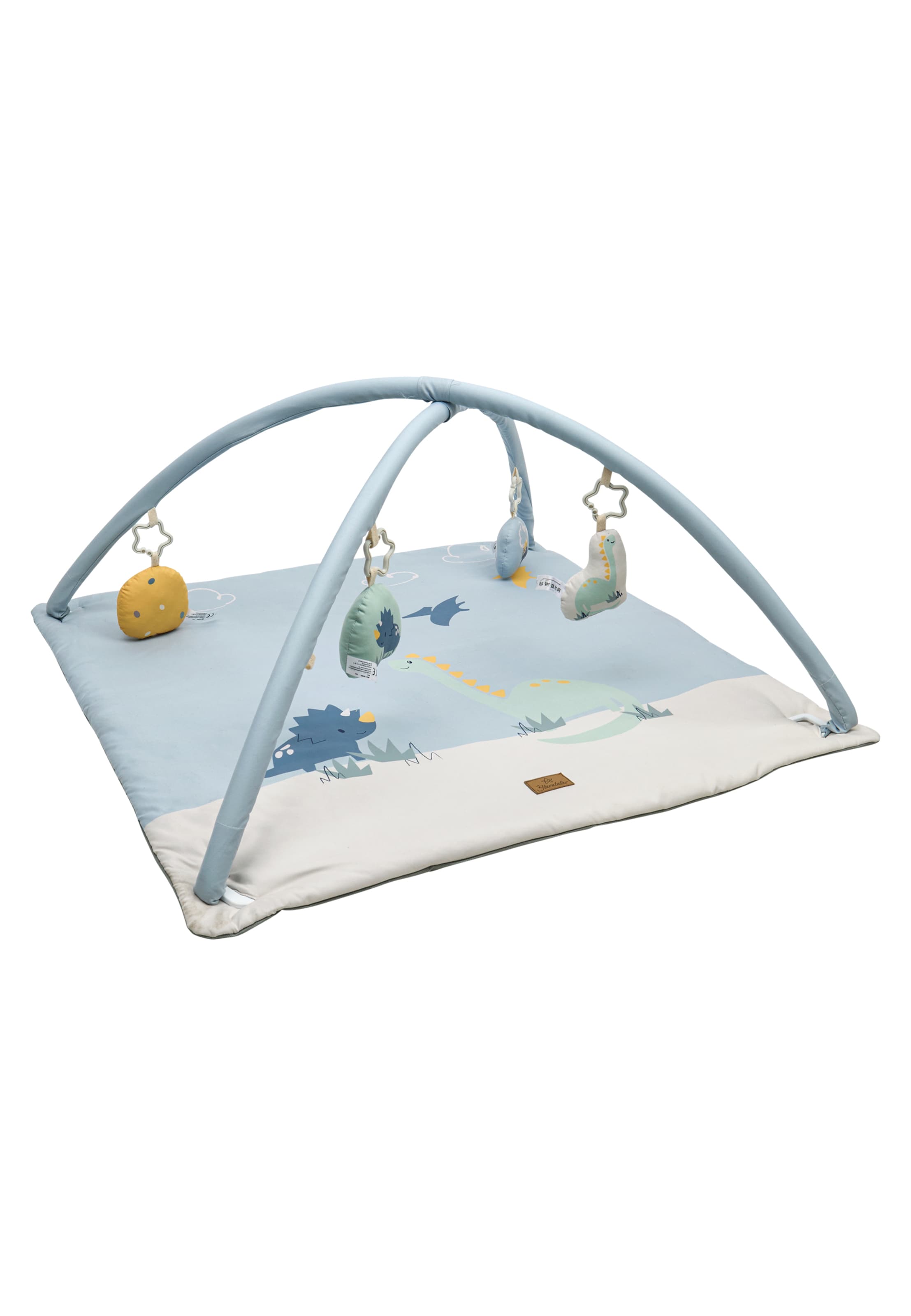STERNTALER Baby Blanket 'Dino Rexi' in Blue: front