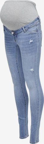 Only Maternity Skinny Jeans 'Rose' in Blauw: voorkant