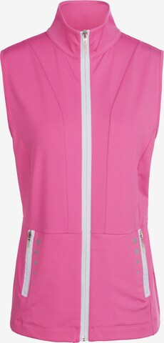 Peter Hahn Between-Season Jacket in Pink: front