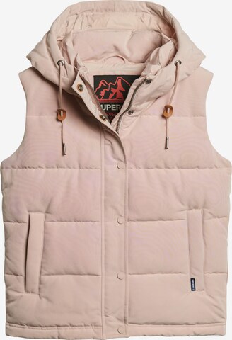 Gilet 'Everest' Superdry en rose : devant