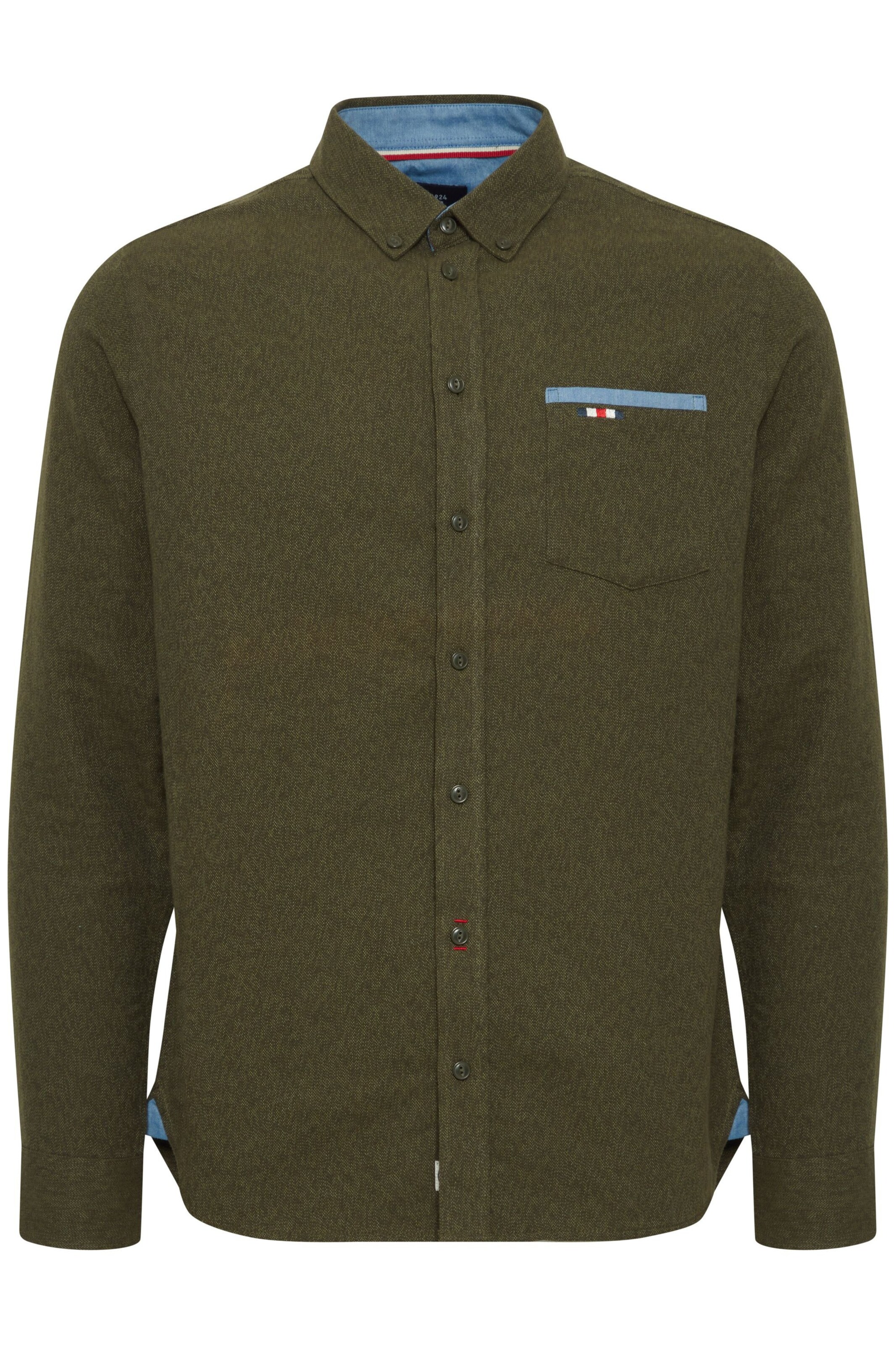 FQ1924 Comfort fit Button Up Shirt 'Steven' in Green: front