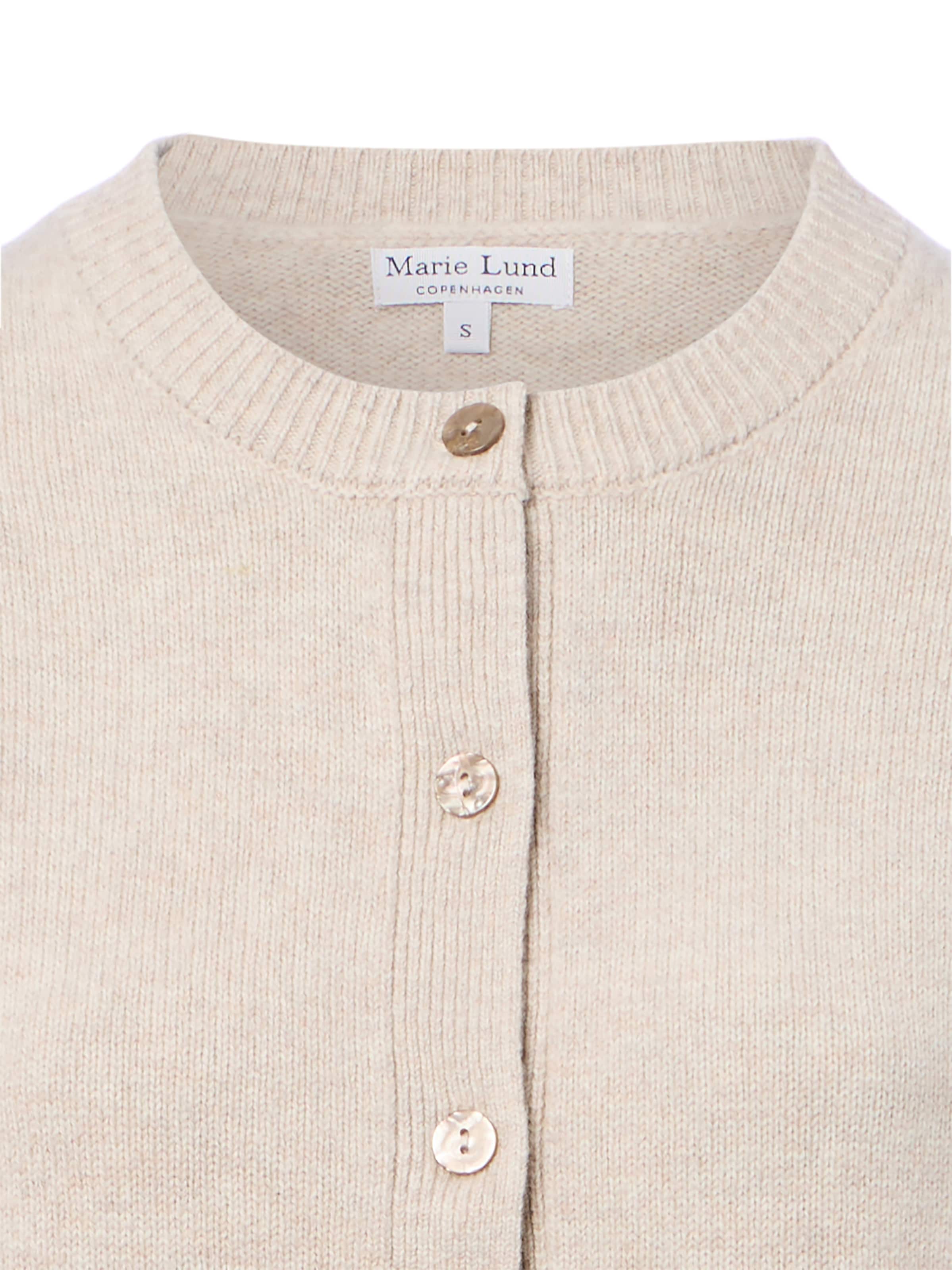 Marie Lund Knit Cardigan in Beige