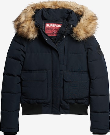 Superdry Winter Jacket 'Everest' in Blue: front