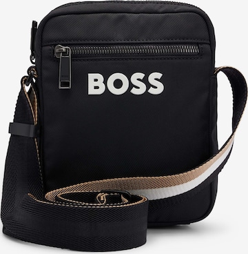 BOSS - Bolso de hombro 'Catch 3.0' en negro: frente