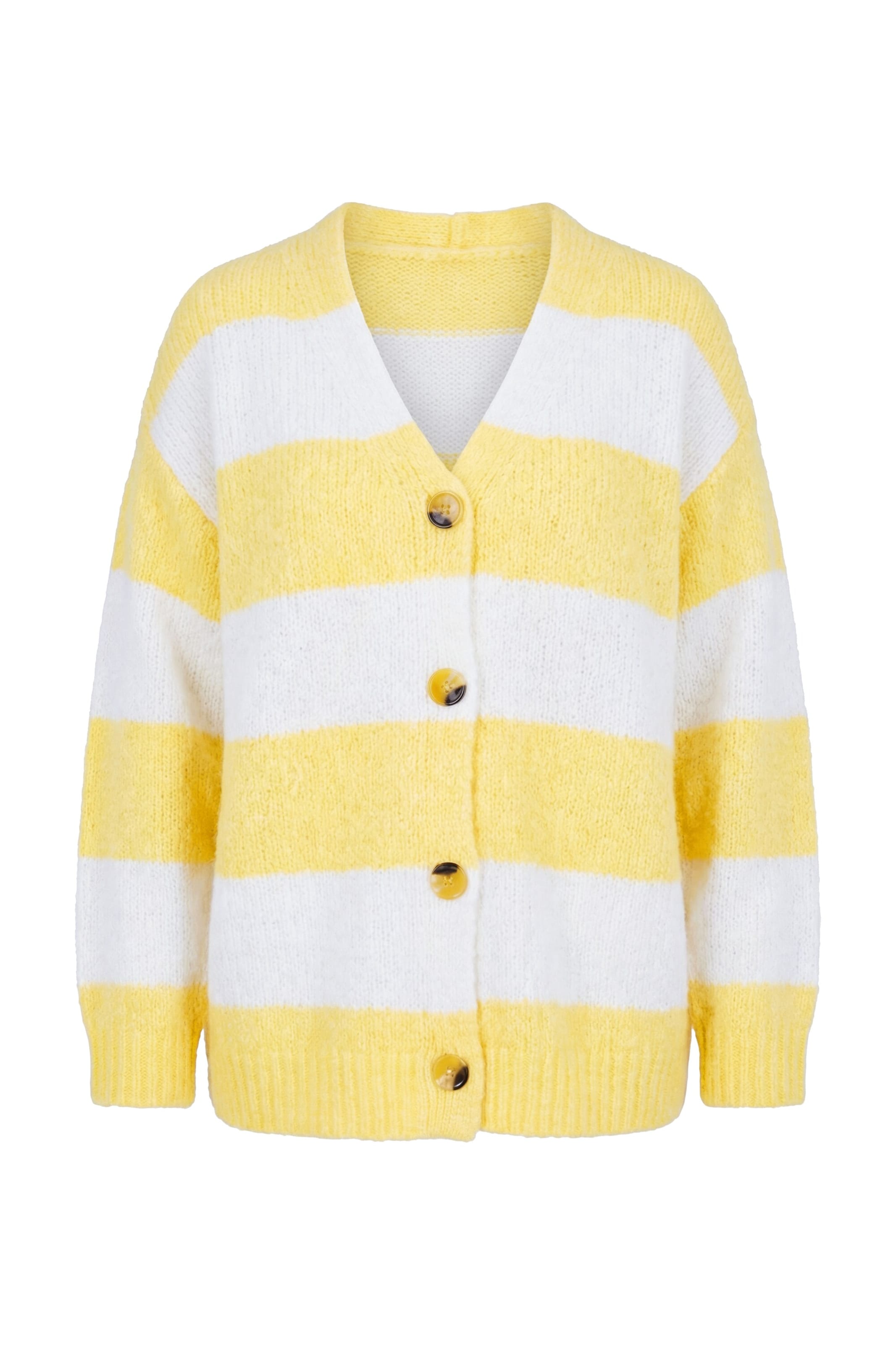 Studio Untold Strickjacke in Gelb: Vorderseite