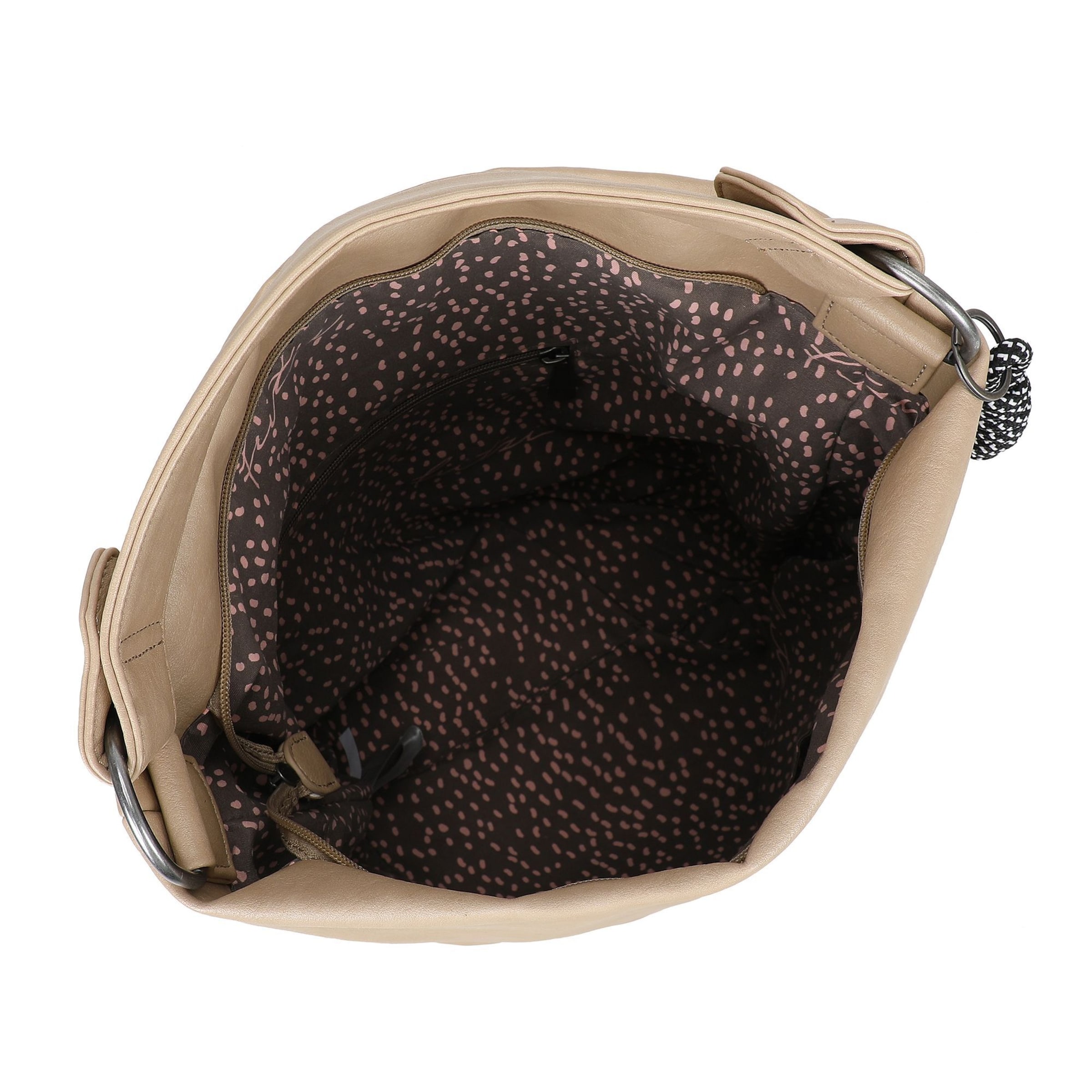 Borsa a sacco 'Lou' di Fritzi aus Preußen in beige