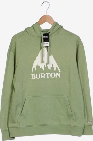 BURTON Sweatshirt & Zip-Up Hoodie in S in Green: front