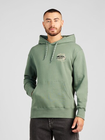 Sweat de sport 'MOONLIT MOUNTAIN' QUIKSILVER en vert : devant