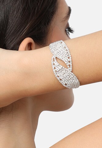 SOHI Armband 'Iva' in Silber: Vorderseite