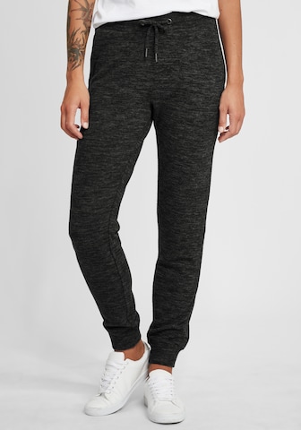 Oxmo Loose fit Pants 'BENITA' in Grey: front