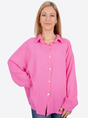 Seasons of April Blouse 'Sasha' in Roze: voorkant