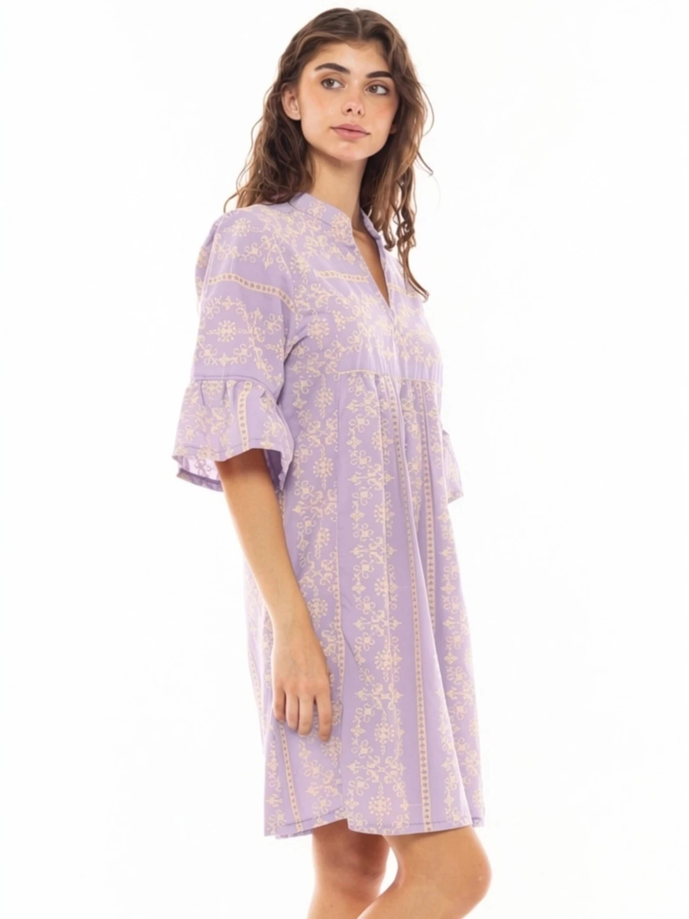 Pink LabelLjetna haljina 'BEACHWEAR EMBROIDERY ORANGE' - ljubičasta boja