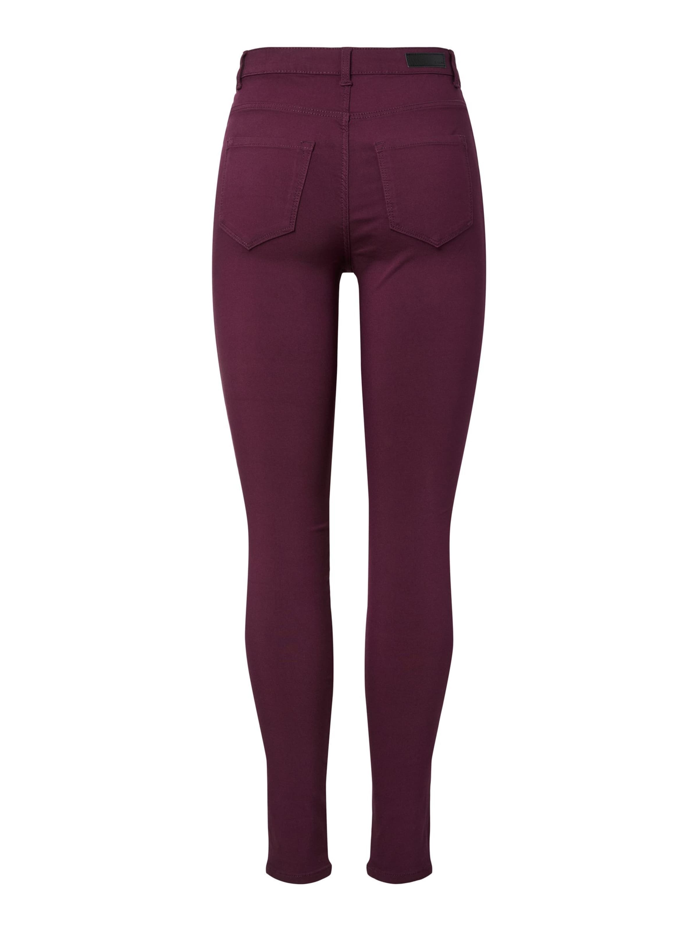 PIECES - Skinny Jeggings en rojo