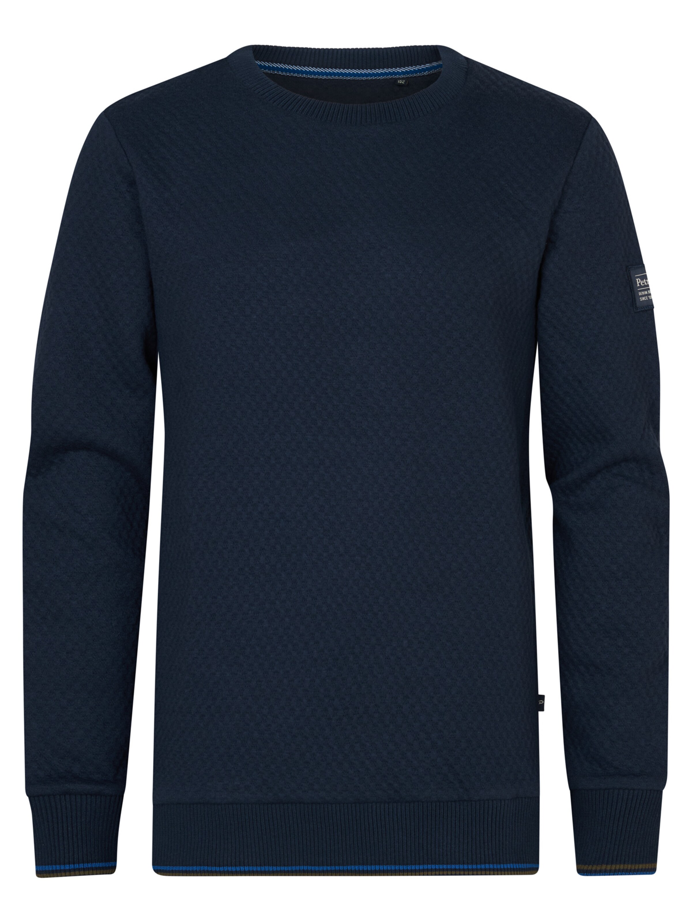 Petrol Industries Sweatshirt in Blauw: voorkant