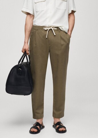 MANGO MAN Tapered Hose 'Romelino' in Grün: predná strana