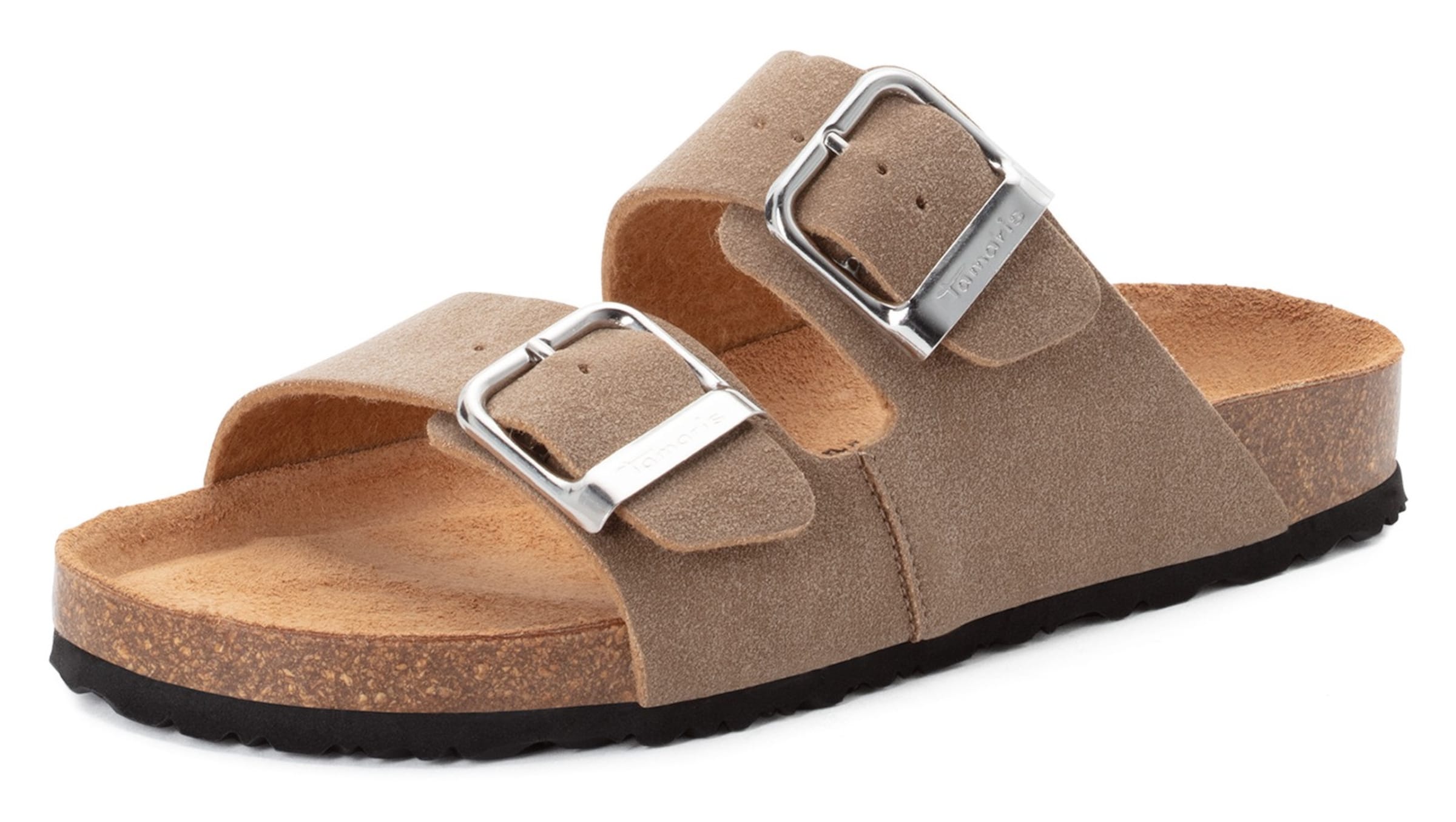 Tamaris Mules in Grey: front
