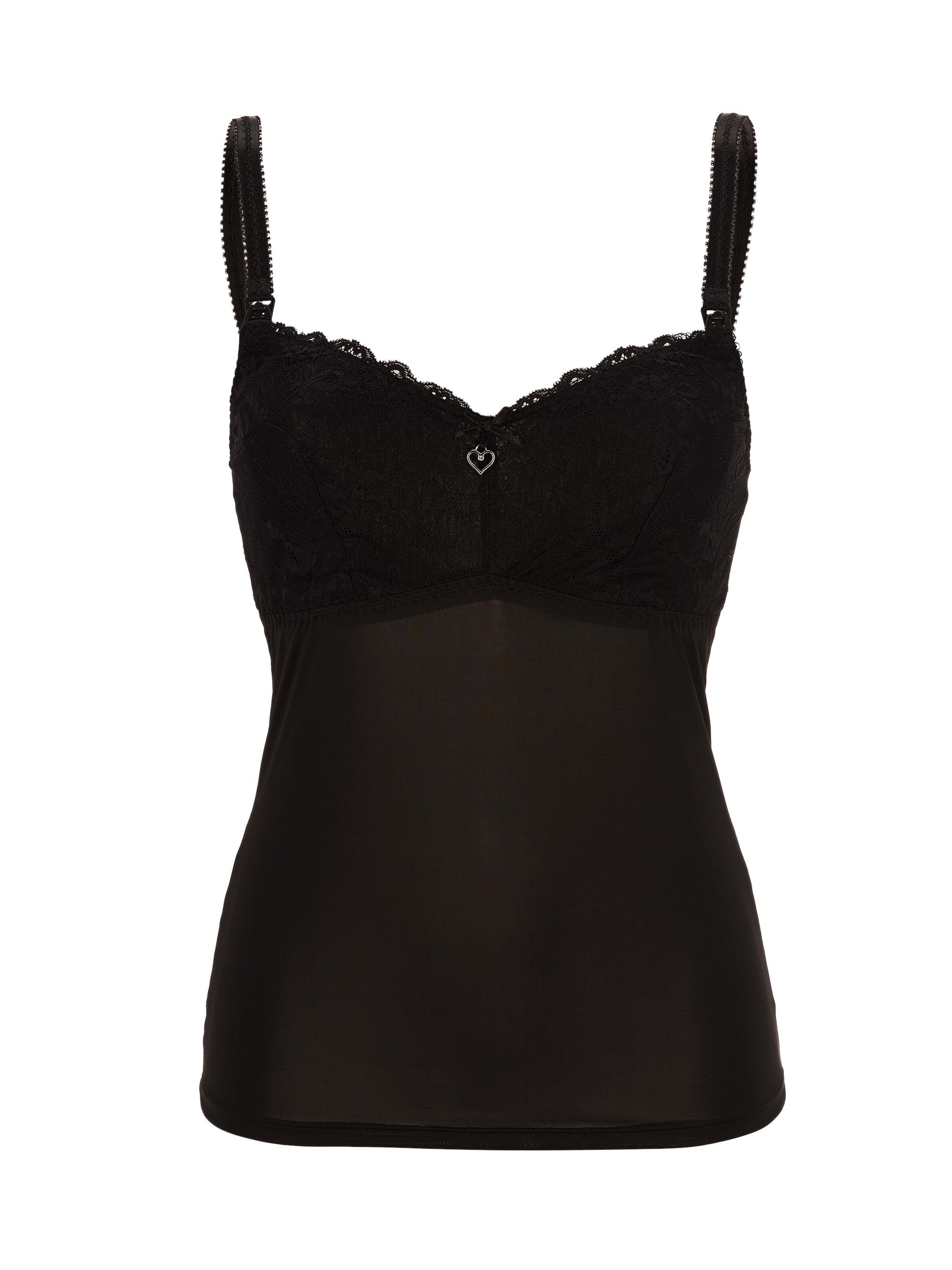 petit amour Nursing Bra 'EMMA' in Black: front