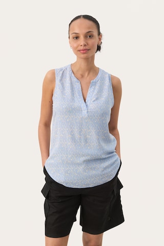 Part Two - Blusa 'Andia' en azul: frente