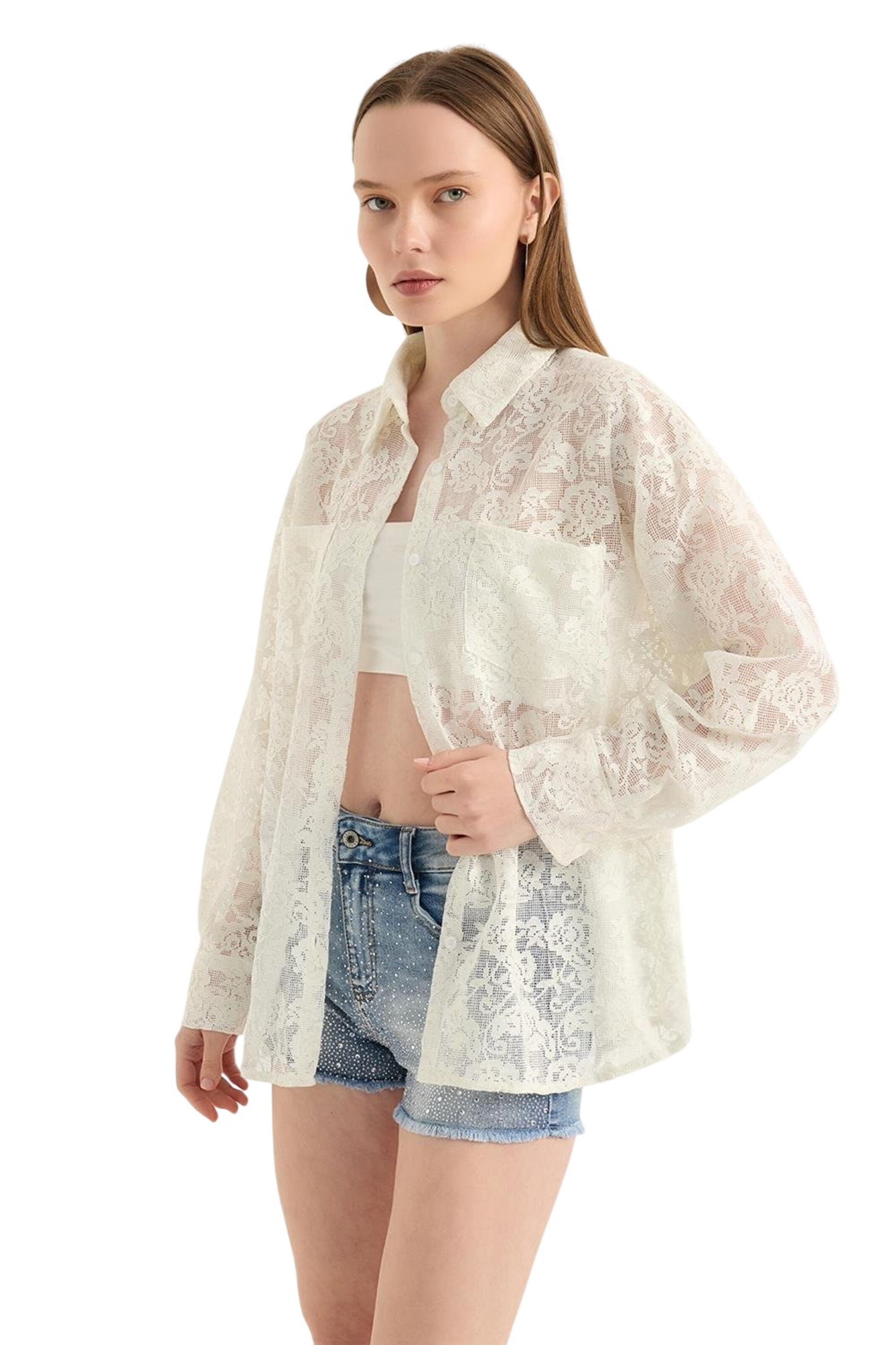 HOME STORE Bluse in Weiß: Vorderseite