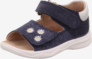 Calzatura aperta 'POLLY' di SUPERFIT in blu: frontale