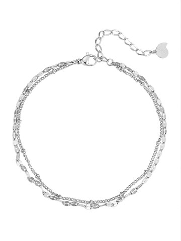 Hey Happiness Fußschmuck 'Sunline' in Silber: Vorderseite