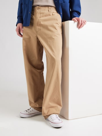 Dockers - Loosefit Calças chino 'ALPHA' em bege: frente