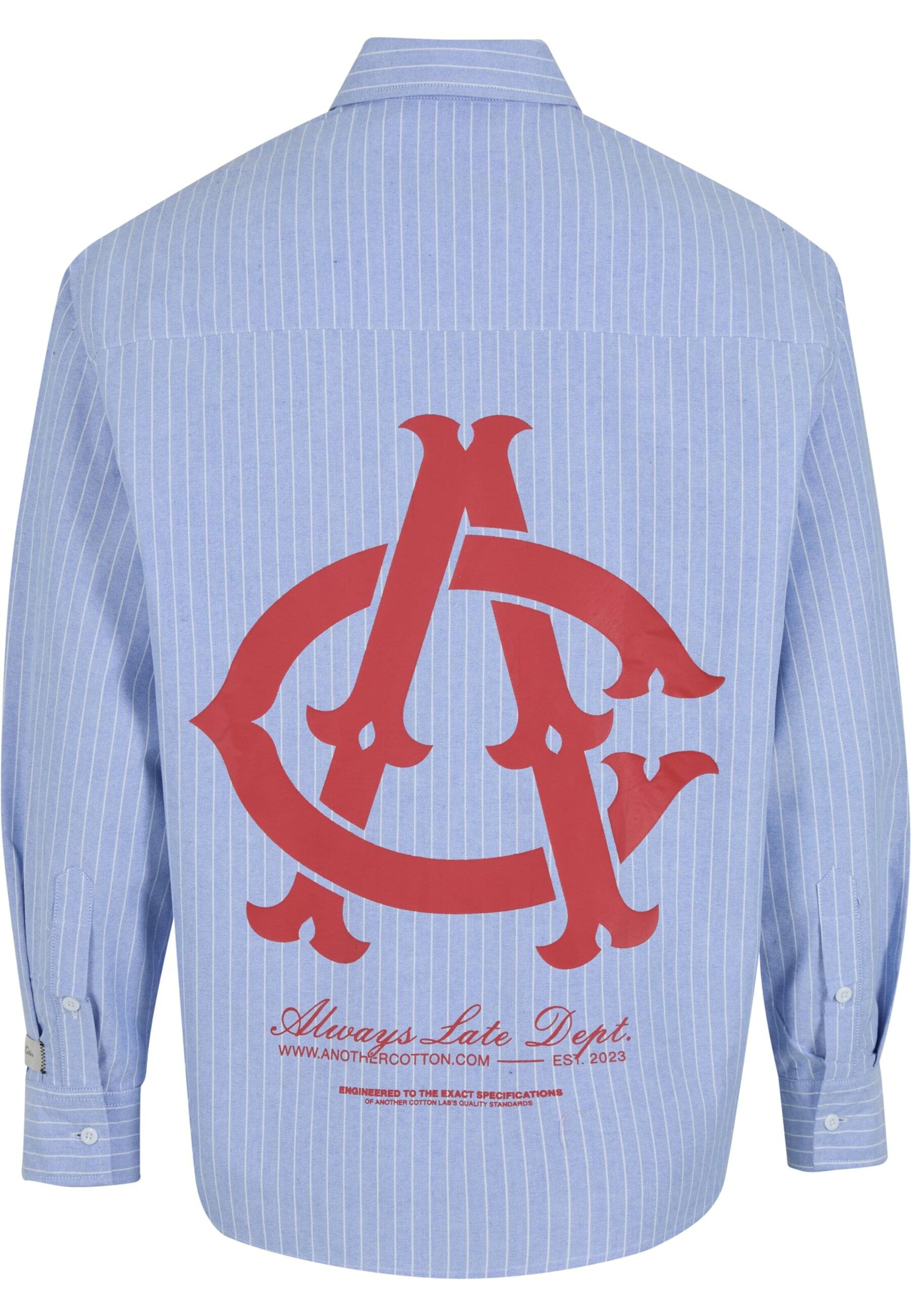 Another Cotton Lab Regular fit Overhemd 'Another Yankees' in Blauw