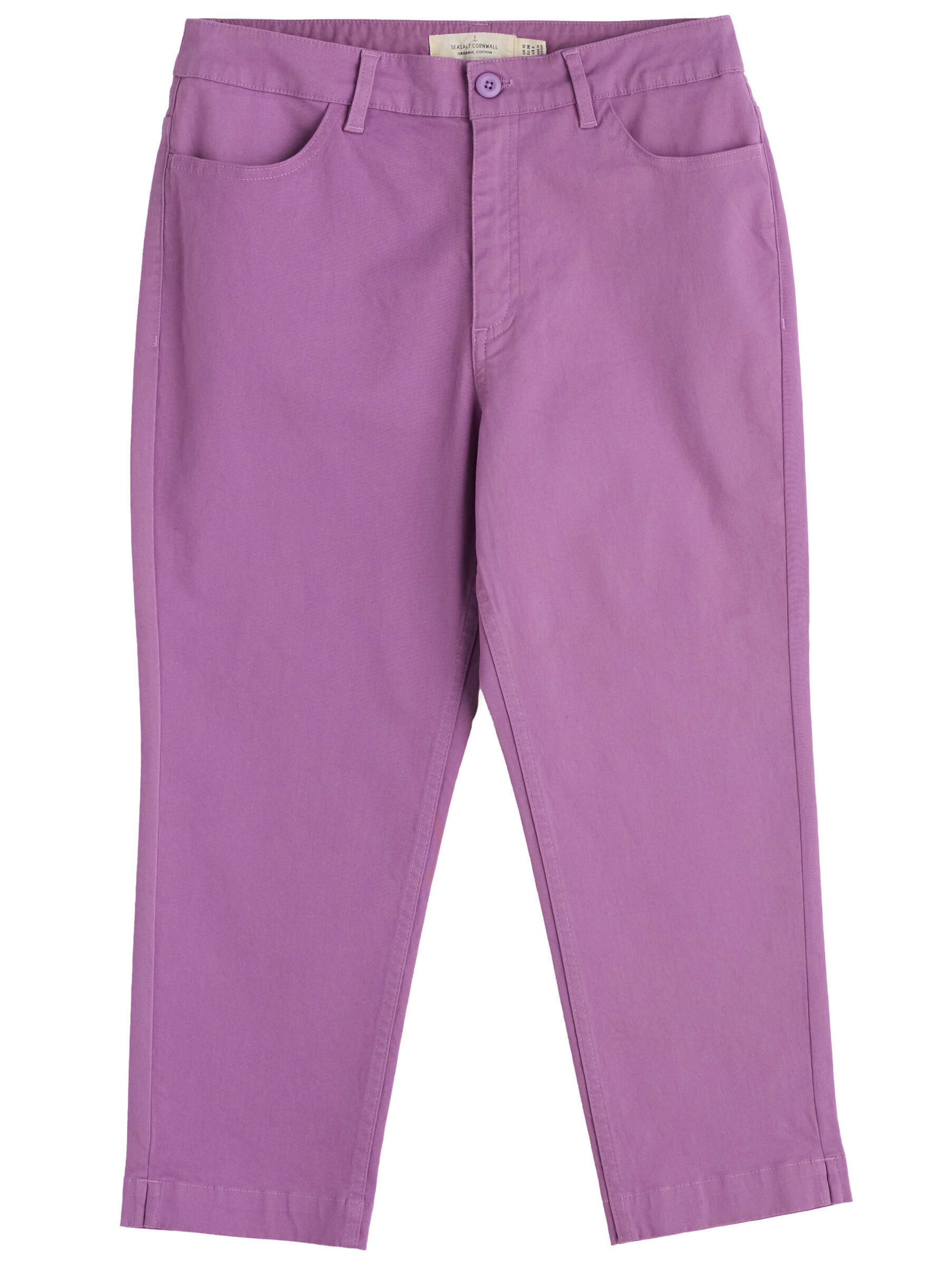 Seasalt Cornwall Slimfit Housut 'Albert Quay' värissä lila: etupuoli