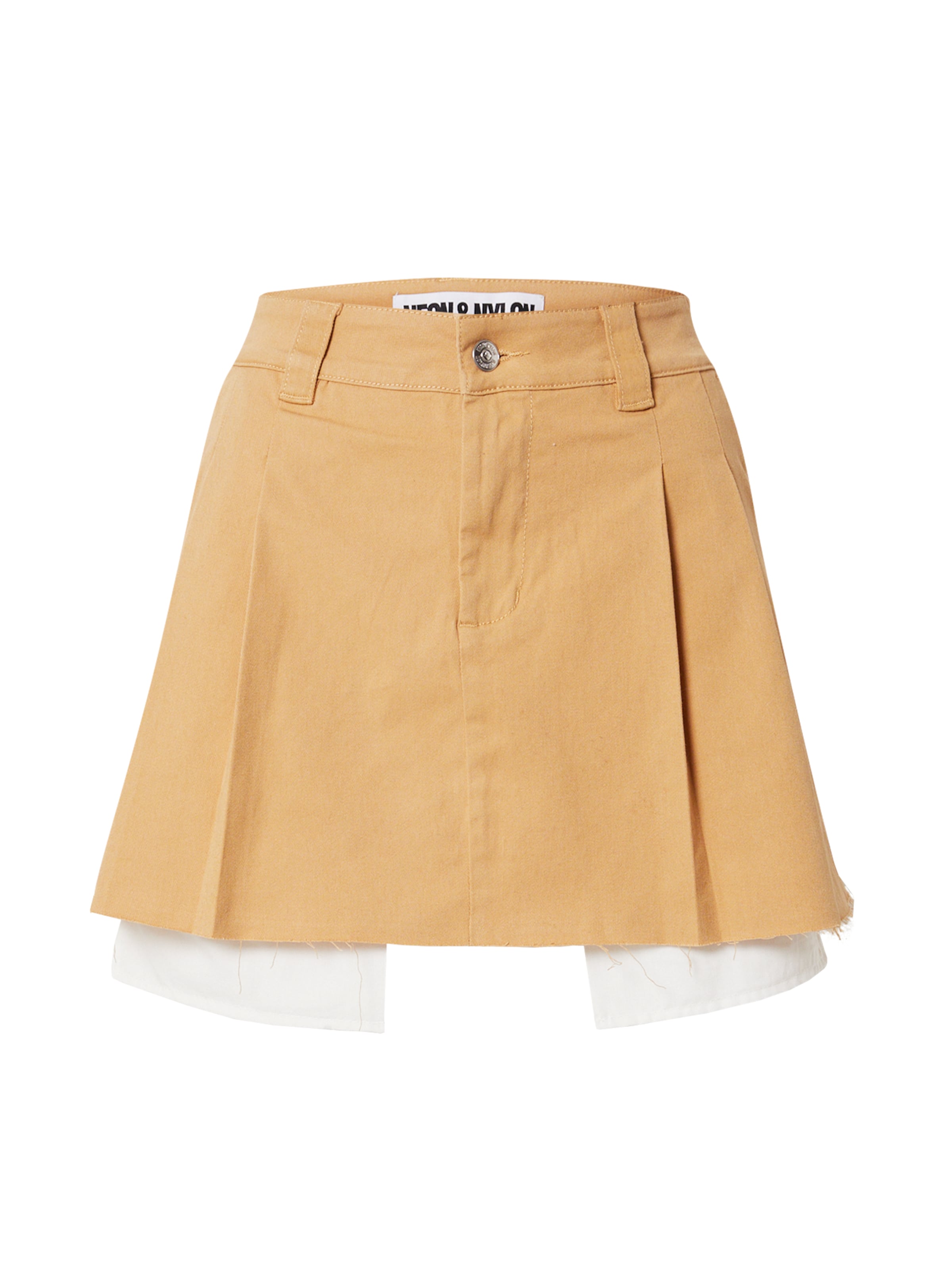 NEON & NYLON Skirt 'MINIMO' in Beige: front