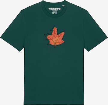 Watapparel Shirt 'Herbst' in Grün: Vorderseite