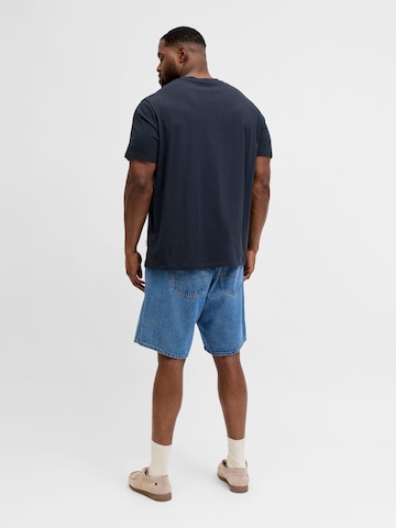 Jack & Jones Plus - Camiseta en azul