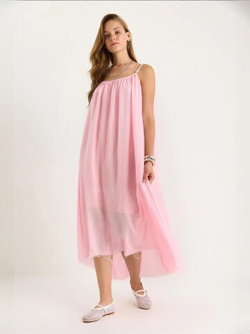 Bianco Lucci Summer Dress in Pink