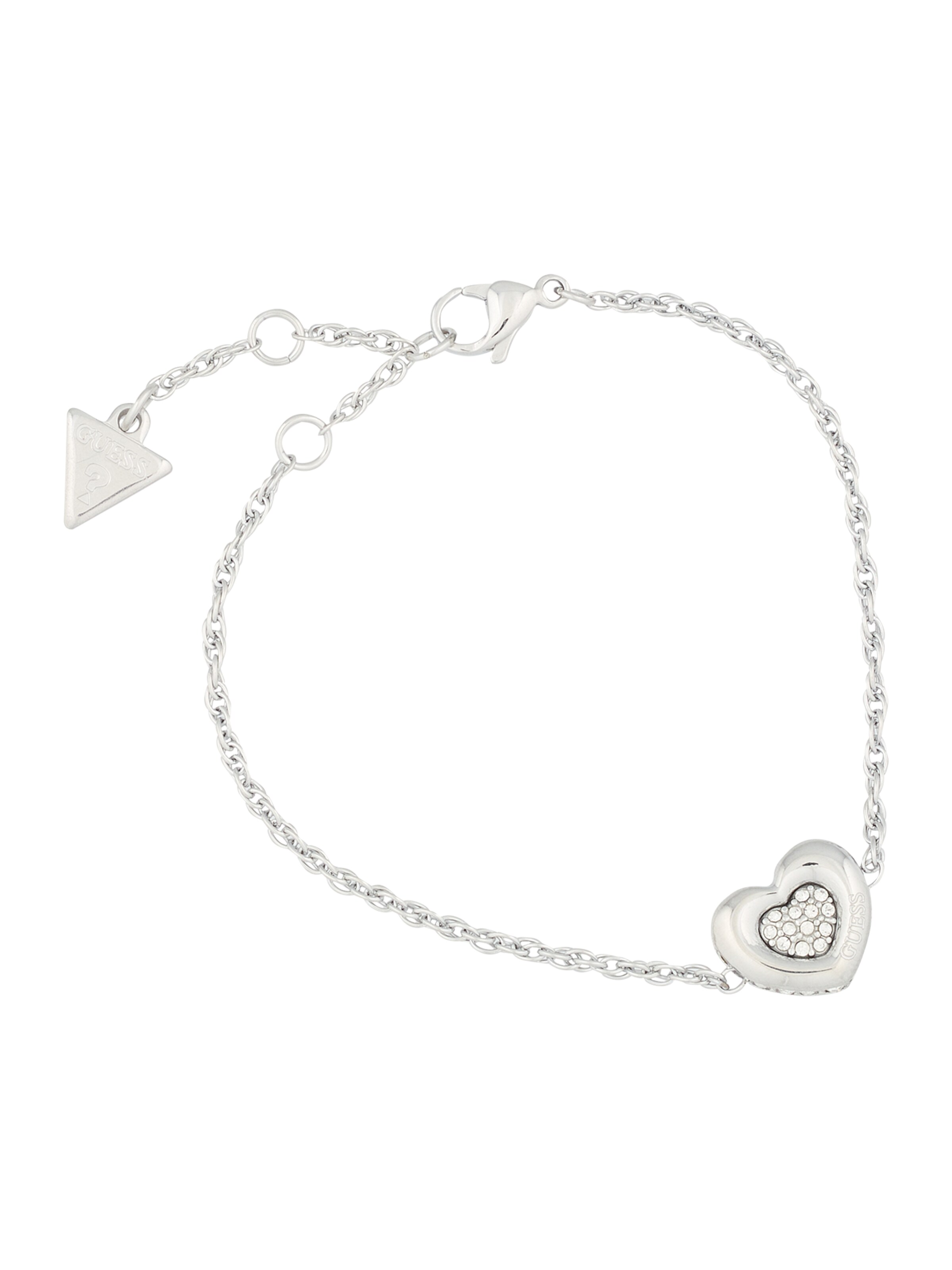 GUESS Bracelet 'L.O.V.E.' in Silver