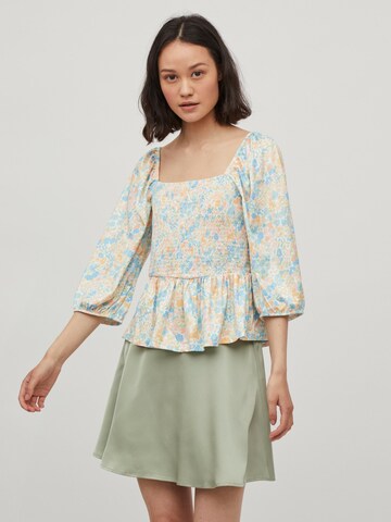 VILA Bluse 'Flowy' in Blau: predná strana