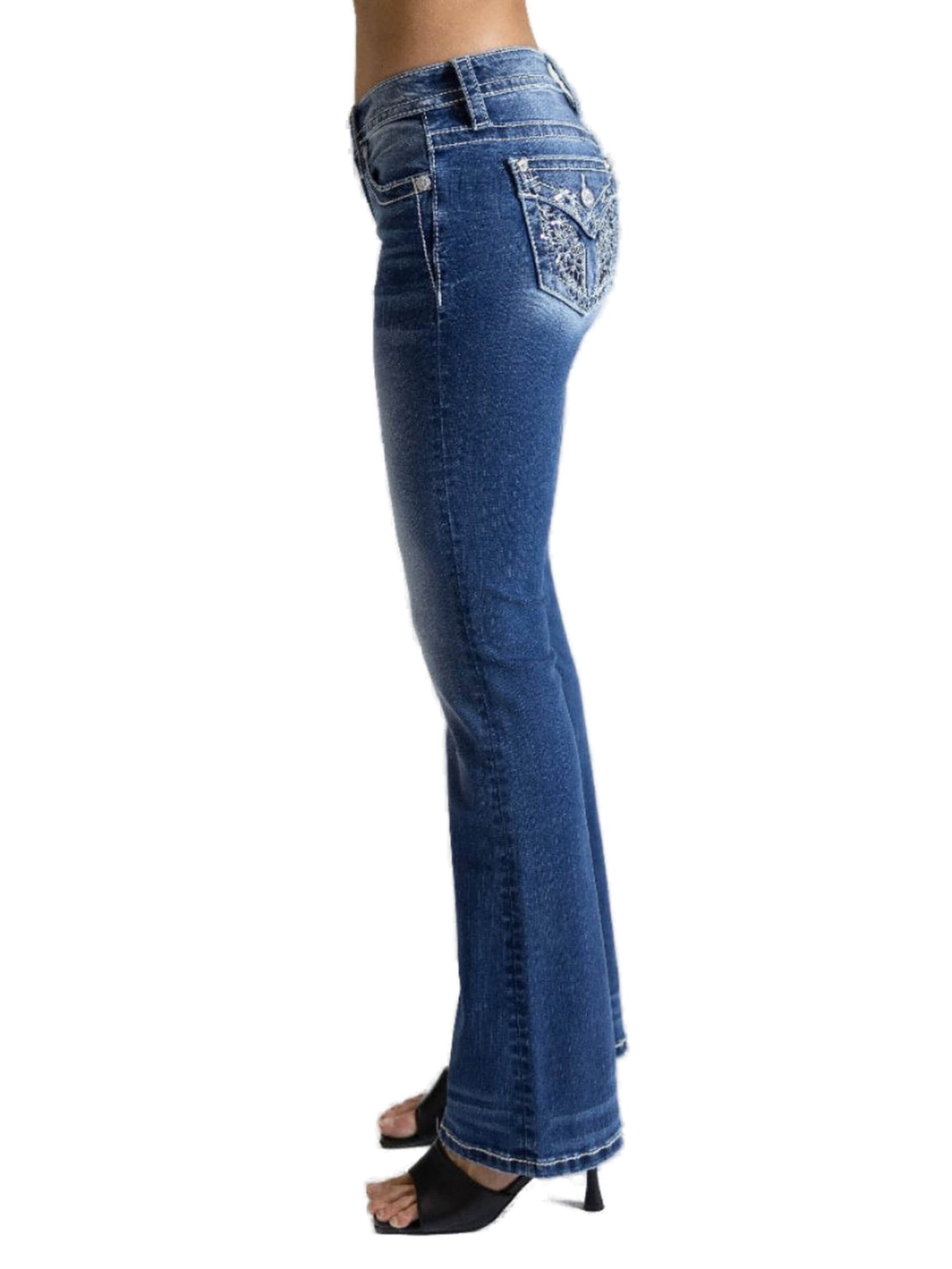 Miss Me Boot cut Jeans 'K1446 Jeans Mid-Rise Bootcut' in Blue