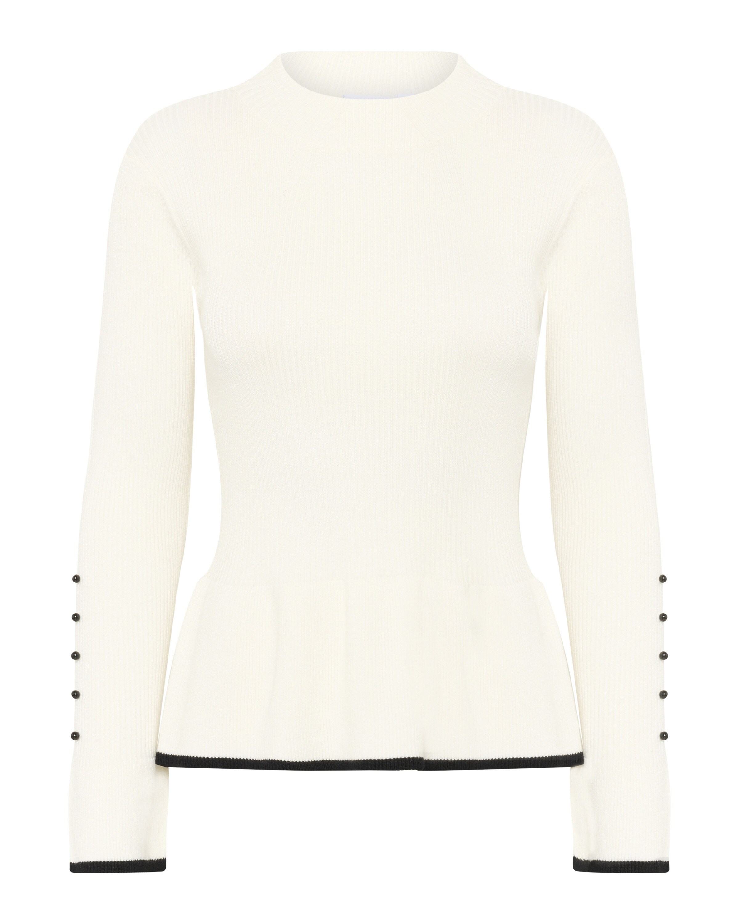 SAINT TROPEZ Sweater 'Madelaine' in Black / Off white, Item view