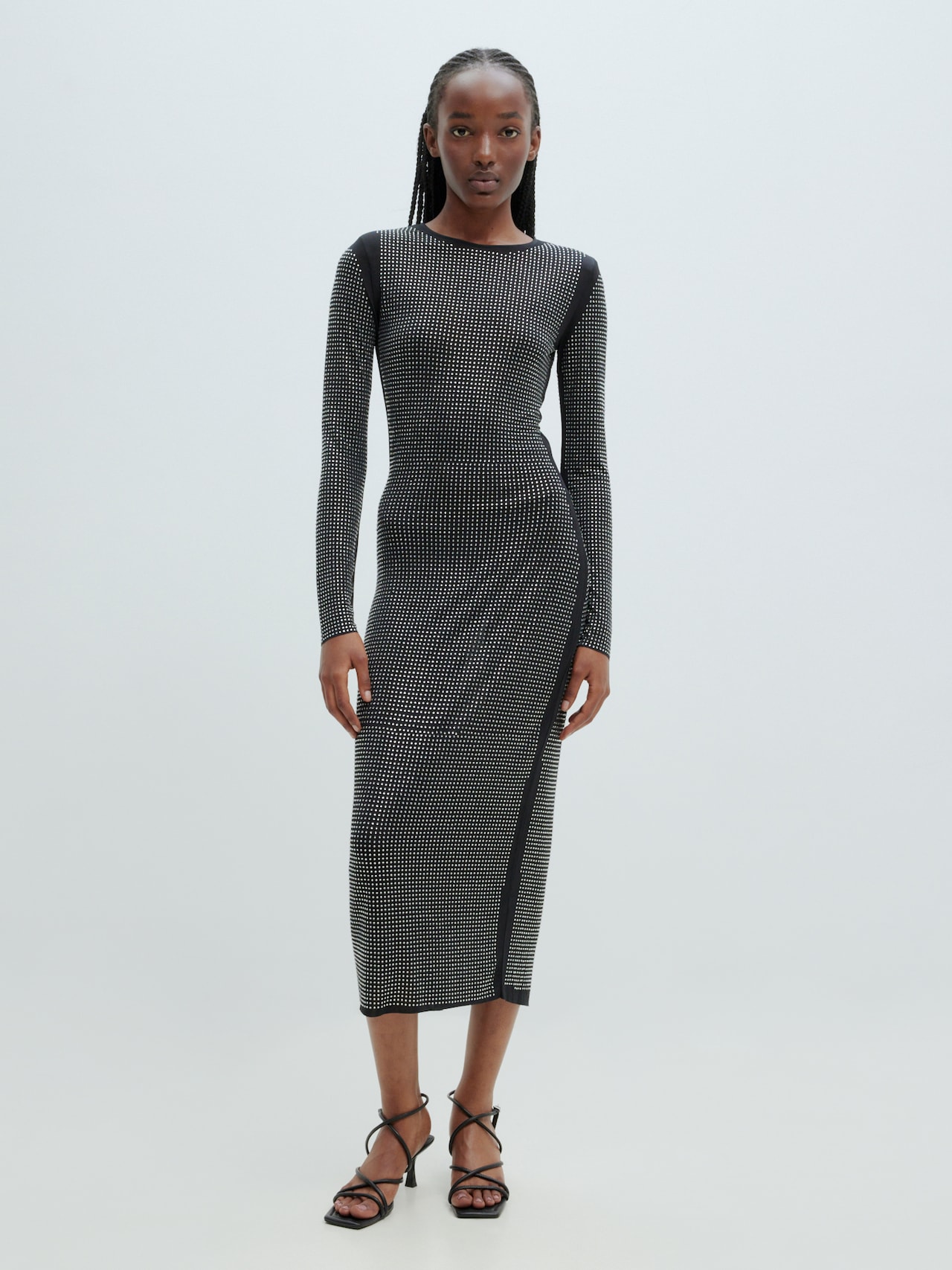 EDITED Produkte Kleid 'Geerke' silbergrau