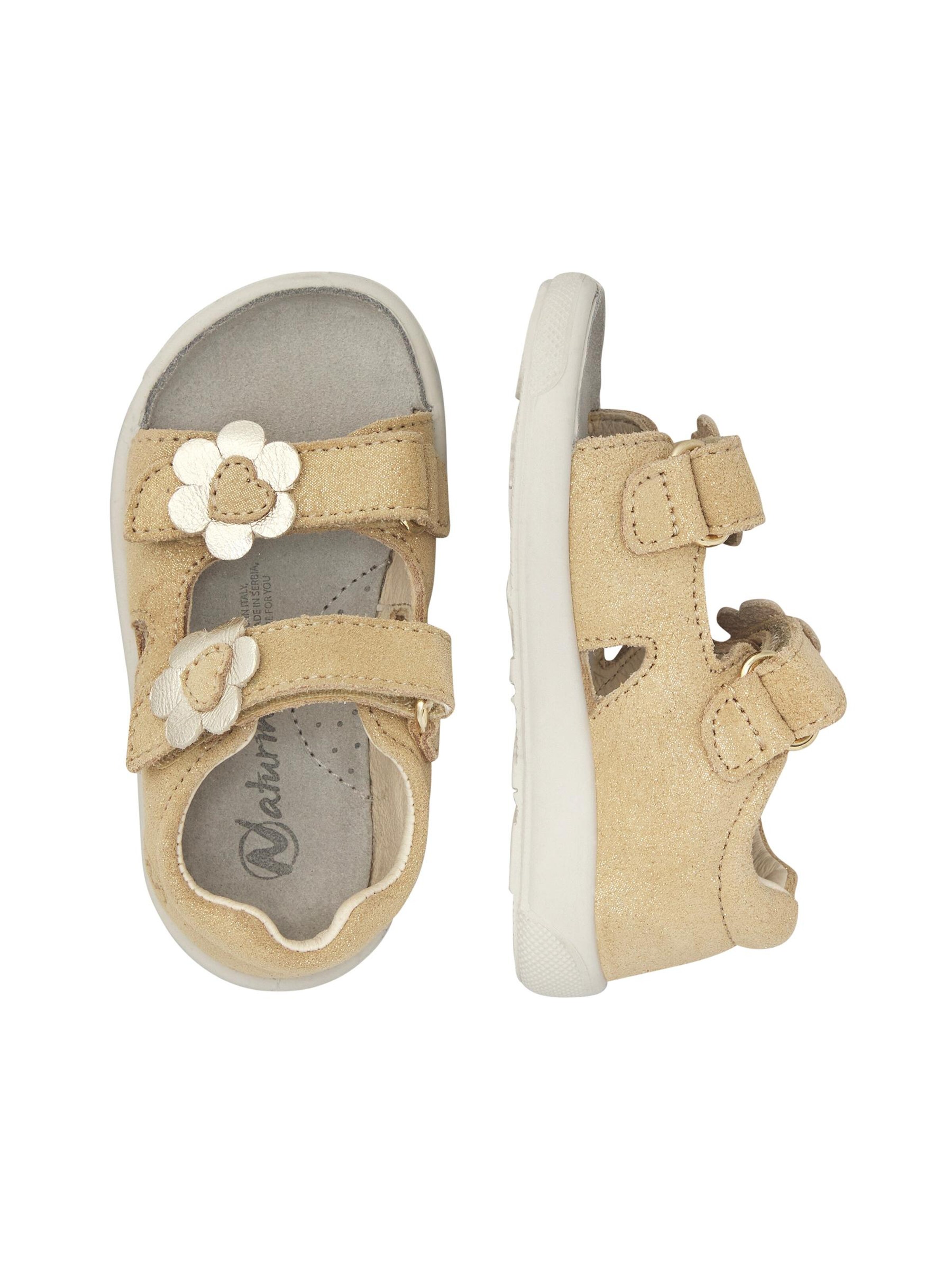 NATURINO Sandale 'AUGUST 3'‌‌ in Gold