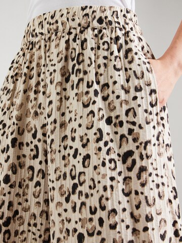 MSCH COPENHAGEN Wide leg Trousers 'Alyona Vlora' in Beige