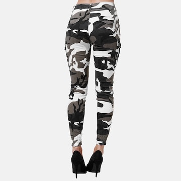 Elara Skinny Cargobroek in Groen