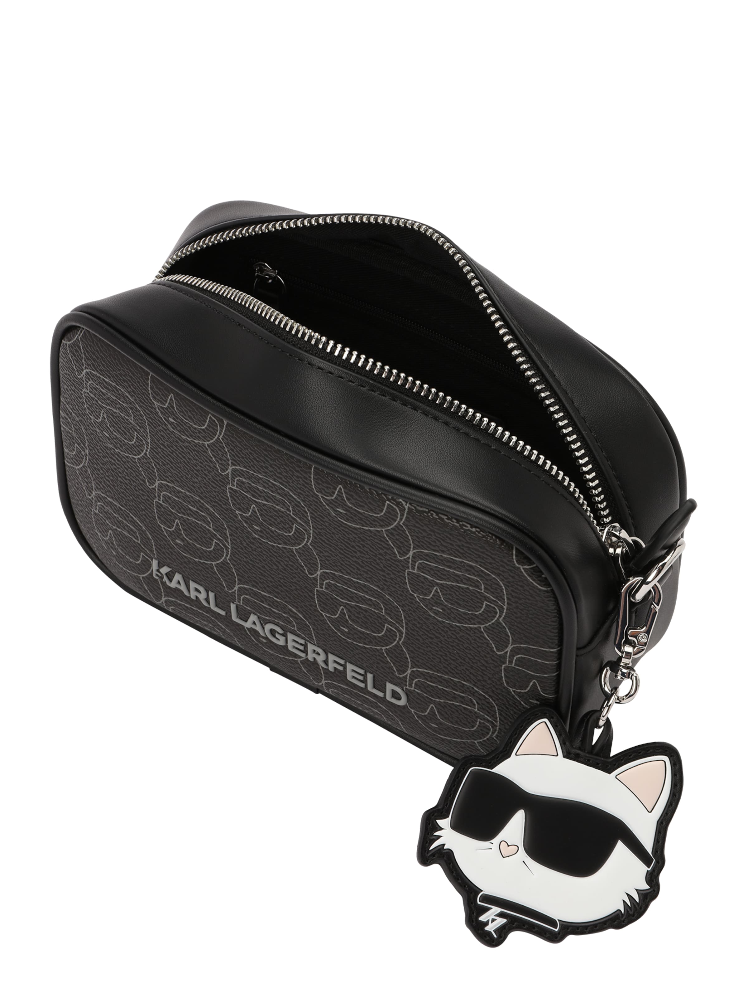 Geantă de umăr 'IKON' de la Karl Lagerfeld pe negru