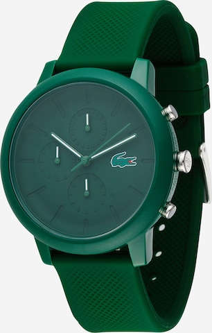 LACOSTE - Reloj analógico en verde: frente