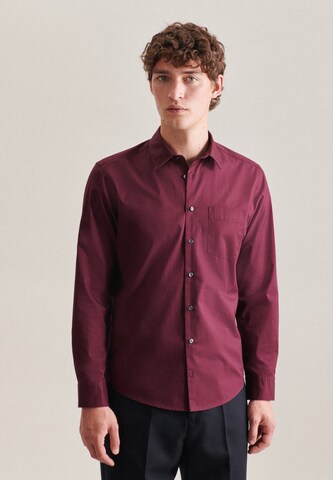 SEIDENSTICKER Regular fit Overhemd in Rood: voorkant
