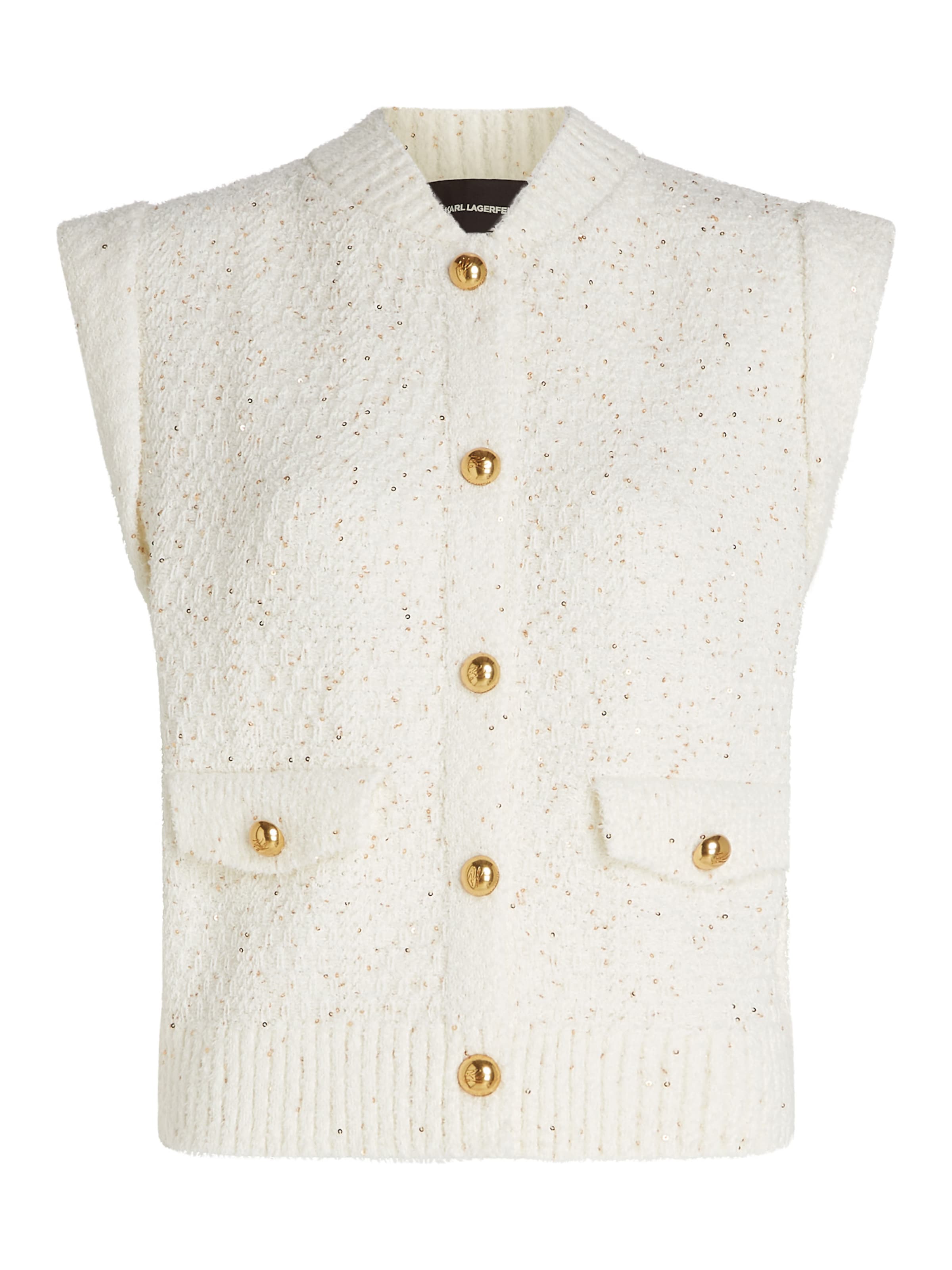 Karl Lagerfeld Kardigán - Béžová: predná strana