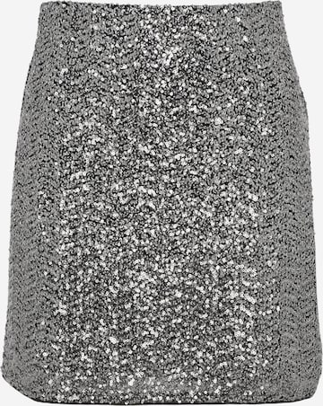UNFOLLOWED x ABOUT YOU Skirt 'HYPNOTIZED ' in Silver: front